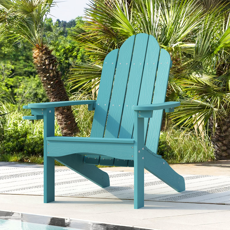 Chaise Adirondack en plastique Bickford, Sarcelle