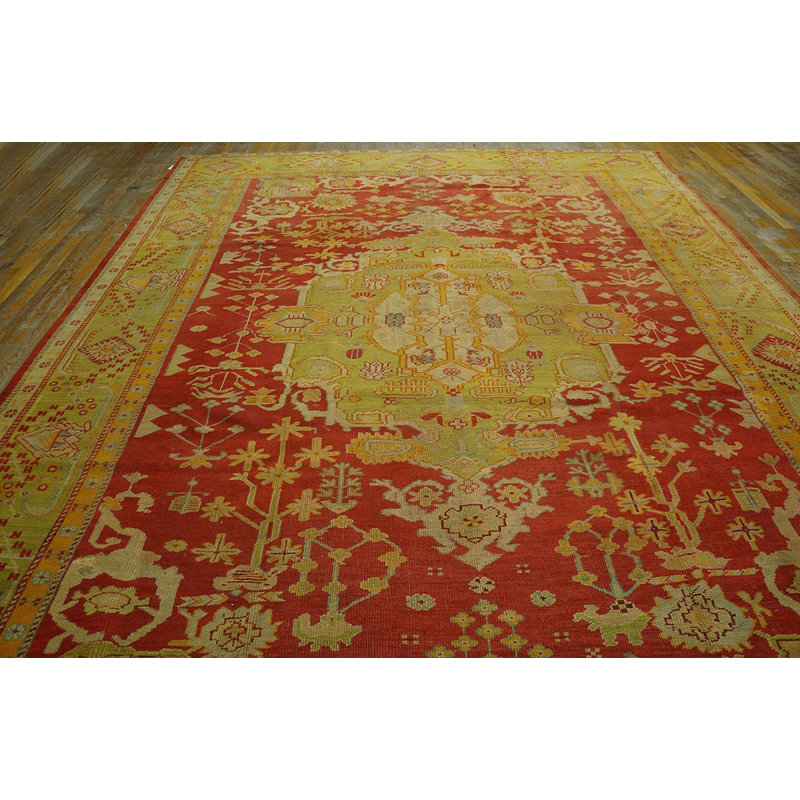 Tapis rustique rouge Oushak