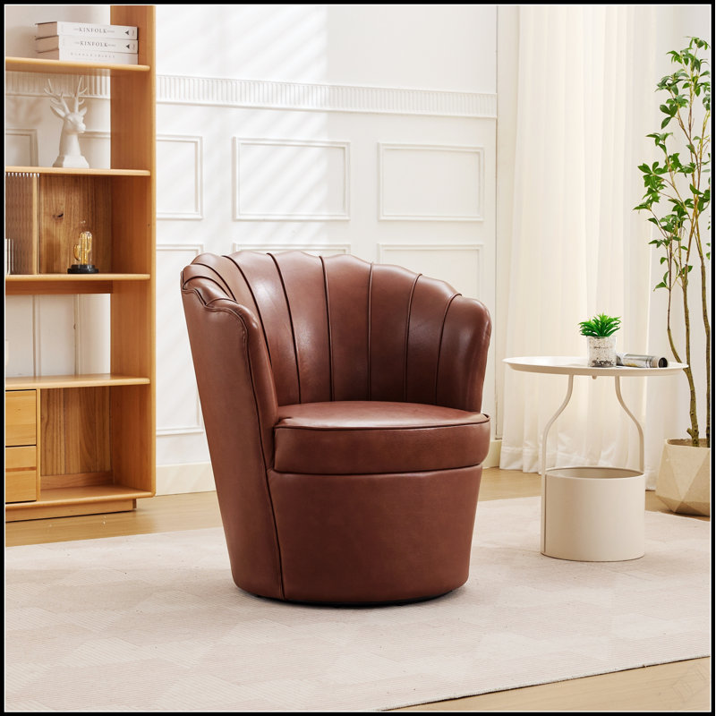 Chaise de bureau Petal, Brun
