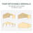 Outsunny Party Tent, Outdoor Wedding Canopy & Gazebo with 6 Removable Sidewalls, Shade Shelter for Events, BBQs-116010958-116010956