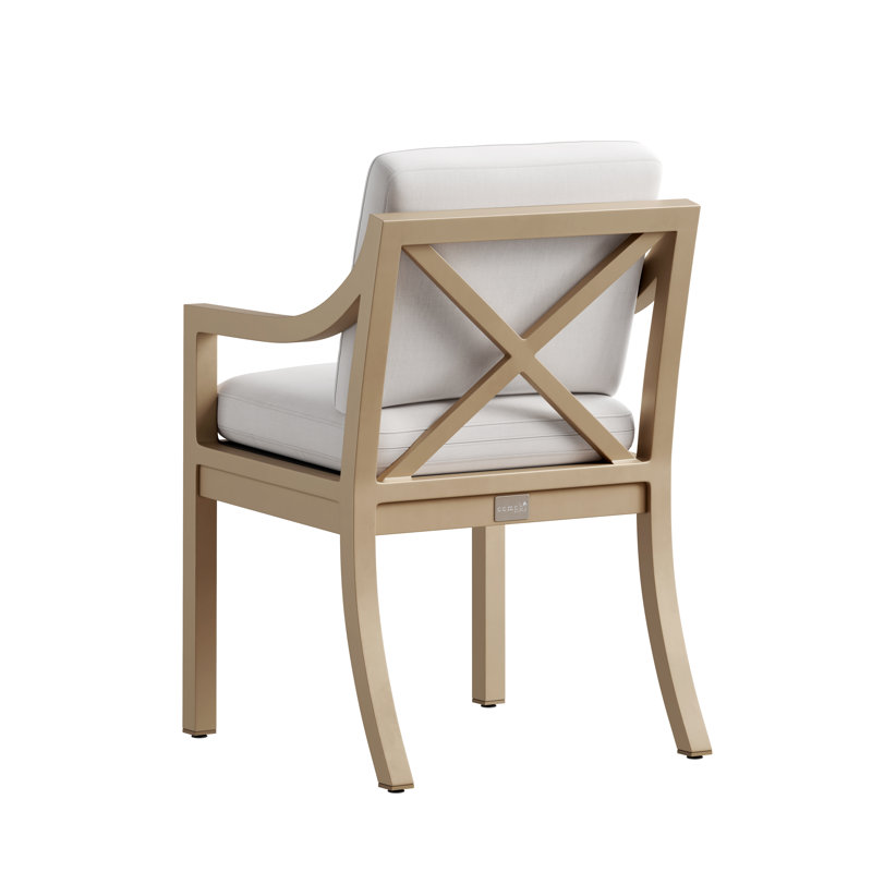 Dining Chair with Arms, Almond Bark