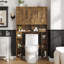 Over The Toilet Storage Cabinet With 3 Barn Doors-1004907879