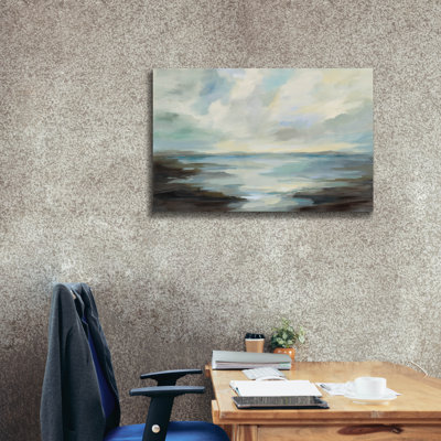 «Northern Lagoon» Epic Graffiti par Silvia Vassileva, art mural sur toile, 40 po x 26 po