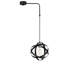 Luminaire de lustre moderne, noir et nickel, hauteur réglable 39,4 - 78,7 pouces | Corps en fer, diamètre du capuchon: 9,8 pouces | Douille E27, 40 W maximum | Conception élégante pour la salle à manger et les espaces de vie, indice de protection IP20-1287087885-1286511312