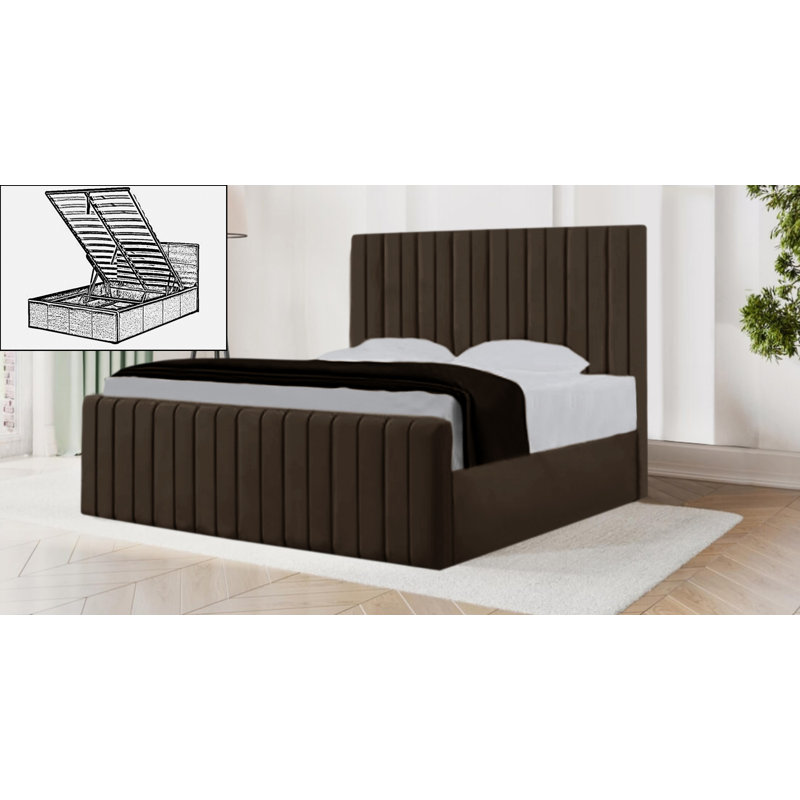 Sophia Storage Bed, Double (4'6), Brown
