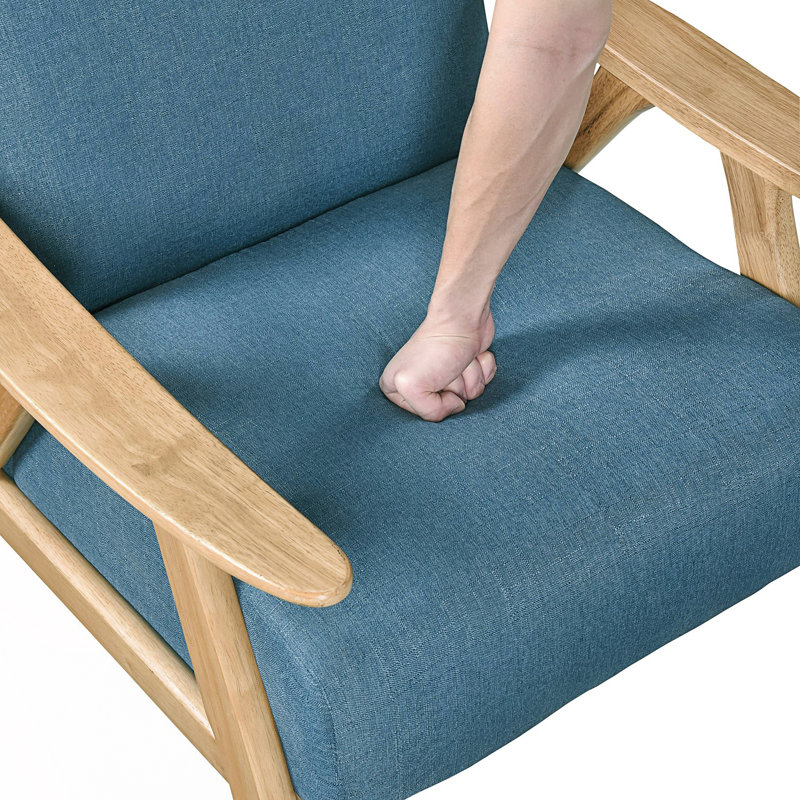 Chaise d'appoint rembourrée 1Pc, chaise confortable, Bleu