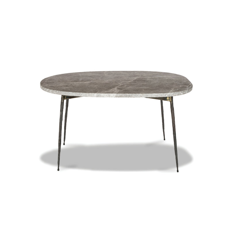 Table basse avec rangement Tuk Tuk, Marbre gris, H 16 po x l 30 po x P 22 po