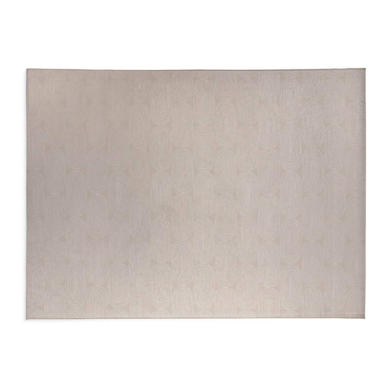 Tapis de bureau léger Earthy Embrace, L 6 pi x L 4 pi, Taupe