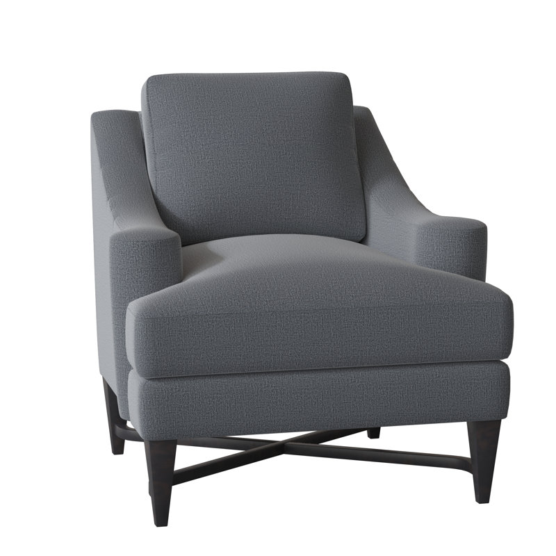 Foxtrot Upholstered Armchair, Espresso, Elise Harbor