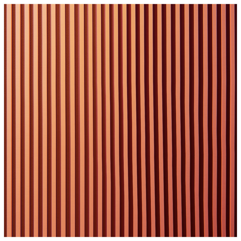 Tapis de bain vertical à rayures orange, L 24 po x L 17 po