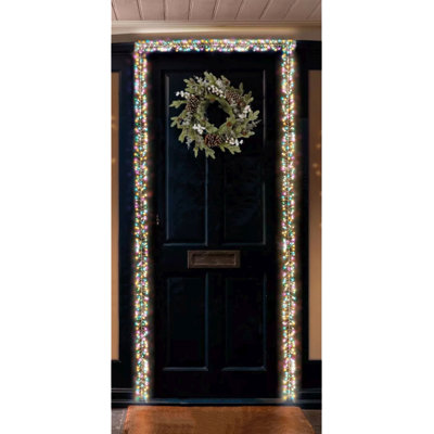 Christmas 800 Door Garland Cluster LED Lights with Copper pin wire String (5.5m)