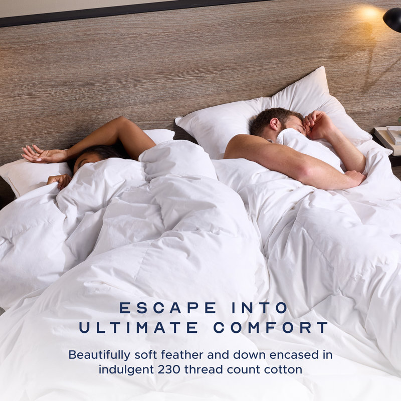 Luxurious Hotel Snuggledown Signature Goose Feather & Down 13.5 Tog (9.0 + 4.5 Tog) All Seasons Cotton Cover Duvet