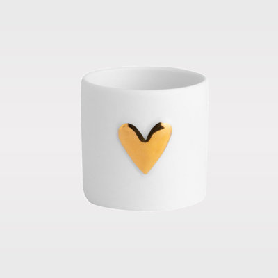 Bougeoirs Love Heart - cœur argenté - ensemble de 2