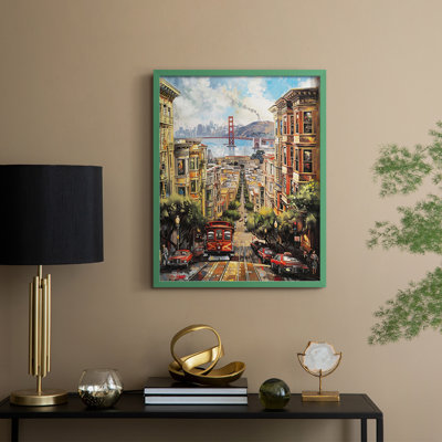 «LANDSCAPES Series» CCXXXV, reproduction encadrée - bois massif
