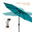 Parasol de marché rond 106,3 po Asyraf-543737103