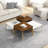 4-piece Nesting Coffee Tables with metal legs-1339665454