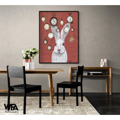 Rabbit Time, affiche encadrée, impression murale