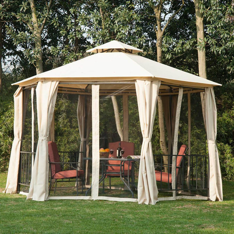 Pavillon de jardin d'extérieur en acier