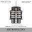 Luminaire suspendu tambour 1 lumière Preston