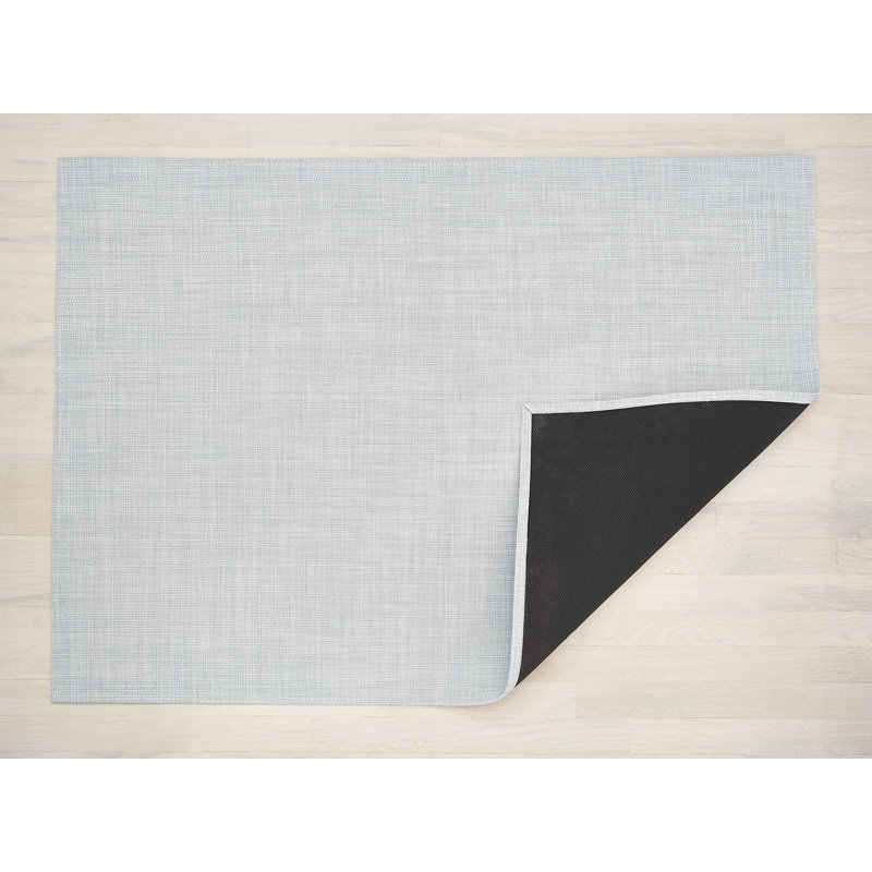 Mini Basketweave Vinyl Indoor / Outdoor Area Rug, Rectangle 118 x 183cm
