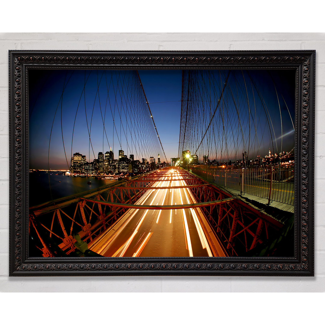 Brooklyn Bridge nach New York City - Drucken