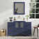 Megara 48'' Single Bathroom Vanity with Engineered Marble Top with Mirror