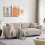 Causeuse pour salon, canapé, pieds, canapé, canapé, 2 coussins, pour salon de bureau-244854335
