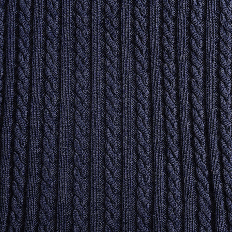 Jeté uni Tommy Hilfiger, Bleu
