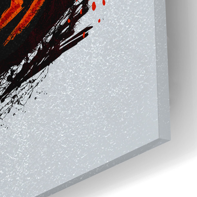 «Red Skull Tank» par Flyland Designs, art mural en verre acrylique, H 12 po x l 12 po x P 0,13 po