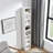 8-Tier Media Tower Rack, Cd Dvd Slim Storage Cabinet With Adjustable Shelves, Tall Narrow Bookcase Display Bookshelf For Home Office,Multi-Functional Double-Decker Bookcase-1678377230