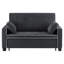 Canapé-lit convertible 3 en 1 de 165 cm (64,8 po) de taille Queen, avec coussins, poches latérales et porte-gobelet.-1091565697