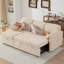 Canapé-lit rembourré 83,3 po avec rangement USB-1488358407