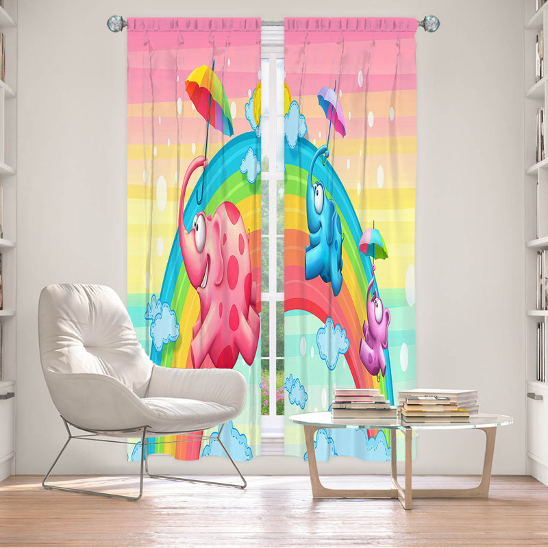Paire de rideaux obscurcissant en polyester Lamia, L 20 po x L 61 po