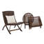 Chaise de patio avec repose-pieds Kingpalm