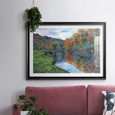 Le petit bras de Jeufosse, automne, 1884Zz - Art mural mural mat et encadré sous verre acrylique
