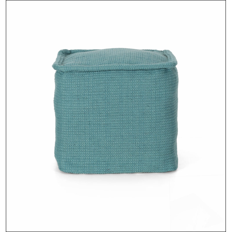 Pouf carré Hansolo Yarn, choix confortable, fonctions multiples, design classique et coins confortables