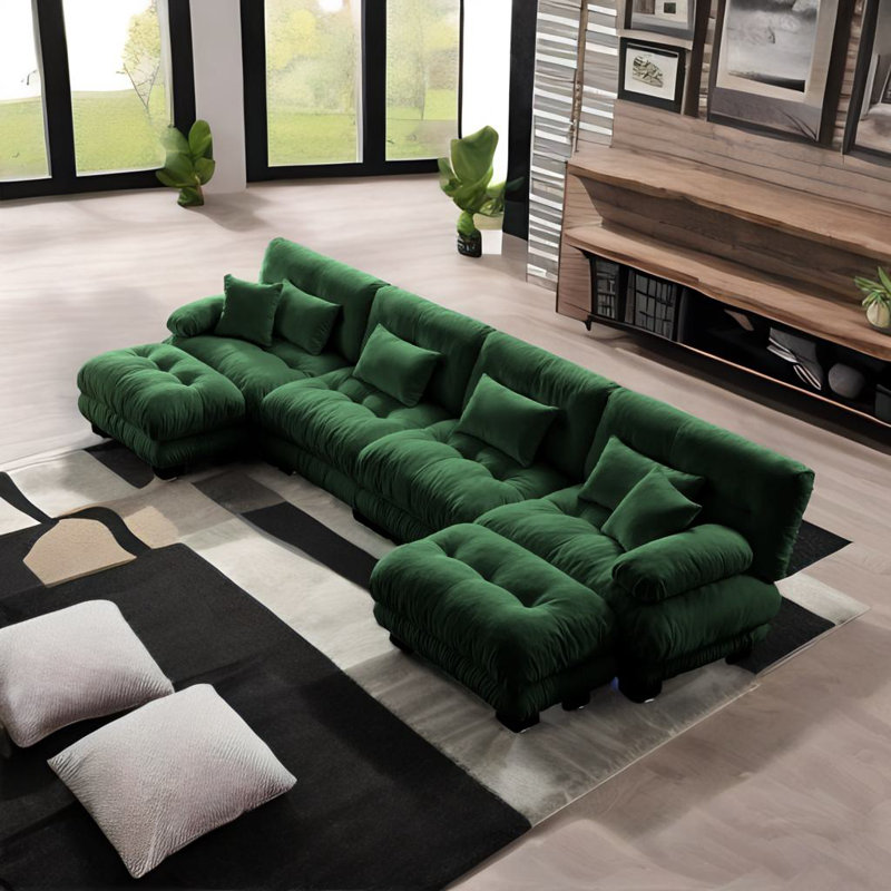 Canapé modulaire, Chenille verte