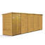 Modular Pent Garden Shed  20X4 No Windows  Double Door