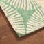 Tapis vert en laine fabriqué à la main à motif géométrique vert Kendall NICOLE MILLER New York-107408571