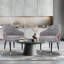 Aashiya 38.5cm H Linen Upholstered Upholstered Back Armchair-220936330