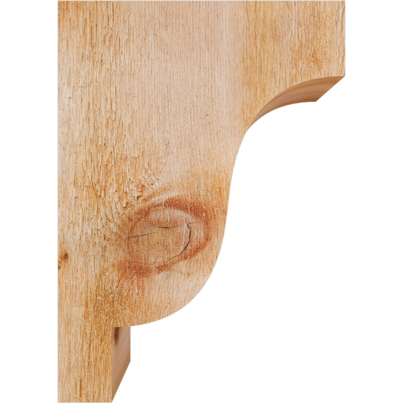 Newport Corbel, H 14 po x l 4 po x P 10 po, Cèdre rouge, Sciage brut