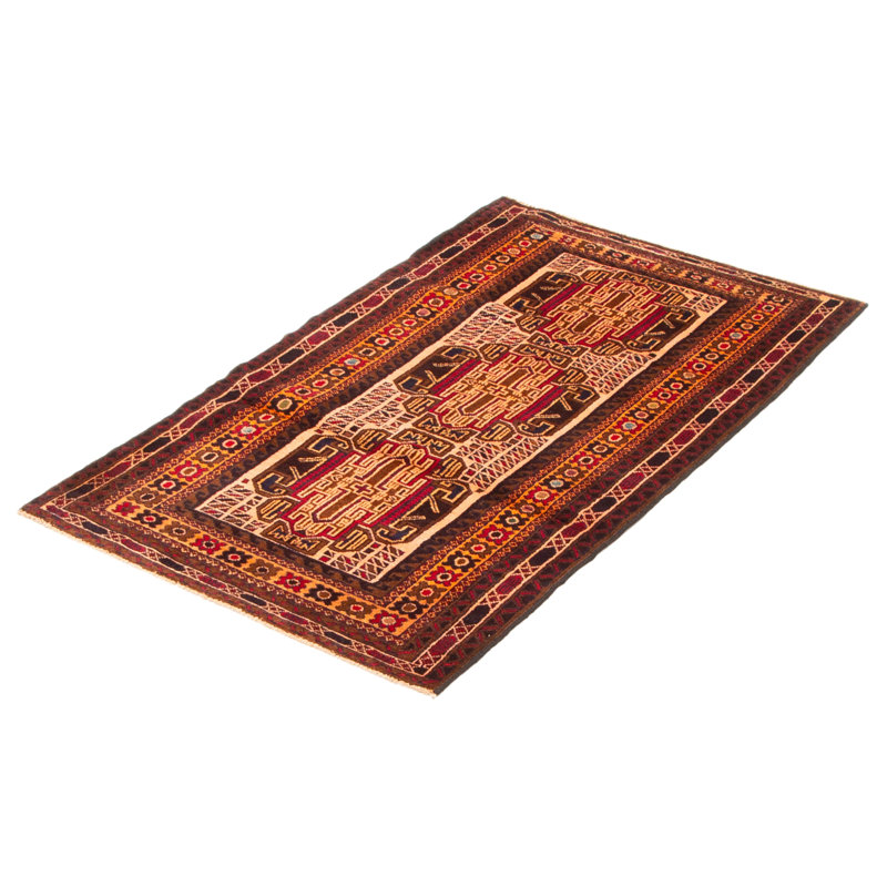 Teimani Brown Rug 2'10" x 4'9"