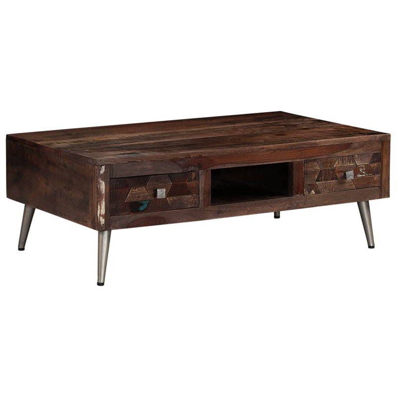 Emmons Four Leg Coffee Table with Storage