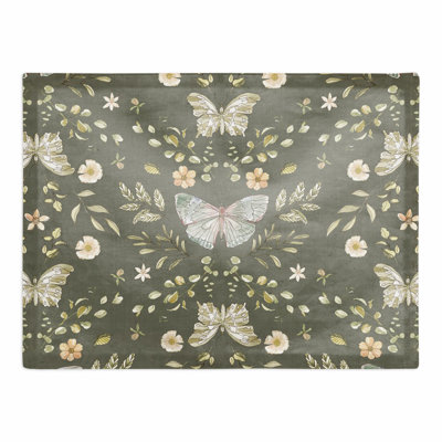 Polyester Floral Rectangle Placemat