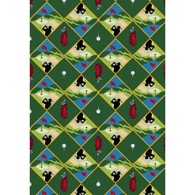 Tapis touffeté à motif géométrique Sports