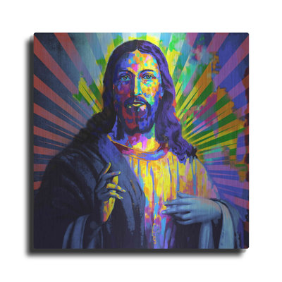 «Colorful Christ I», art mural en métal