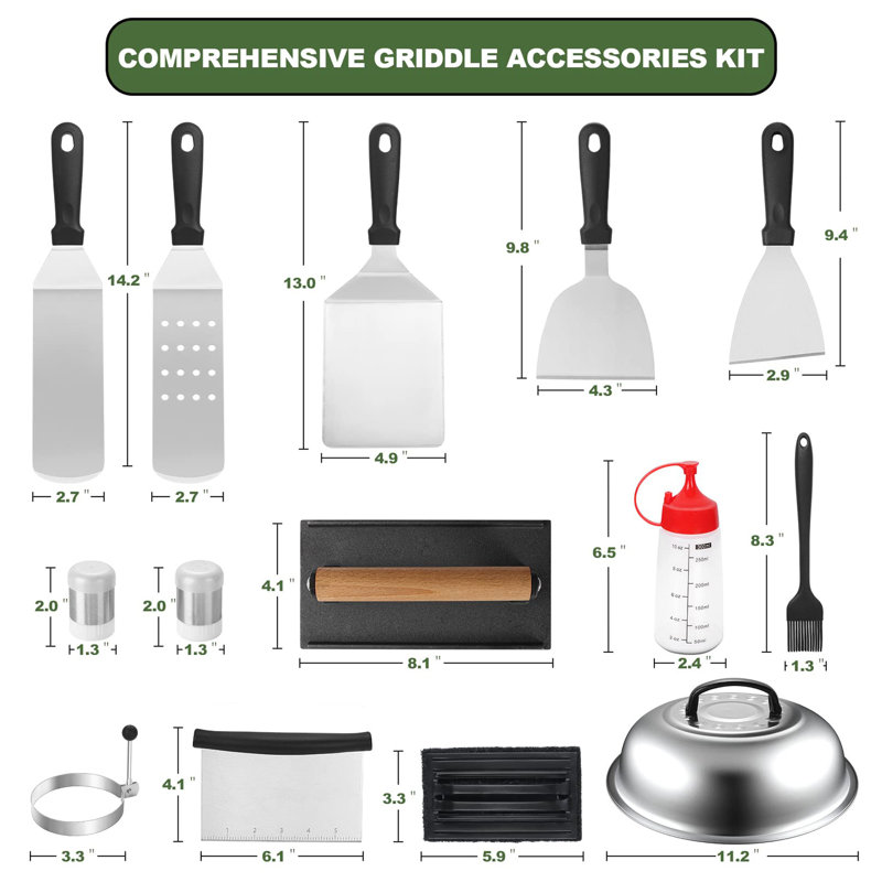 Griddle Accessories Kit 18 Pcs