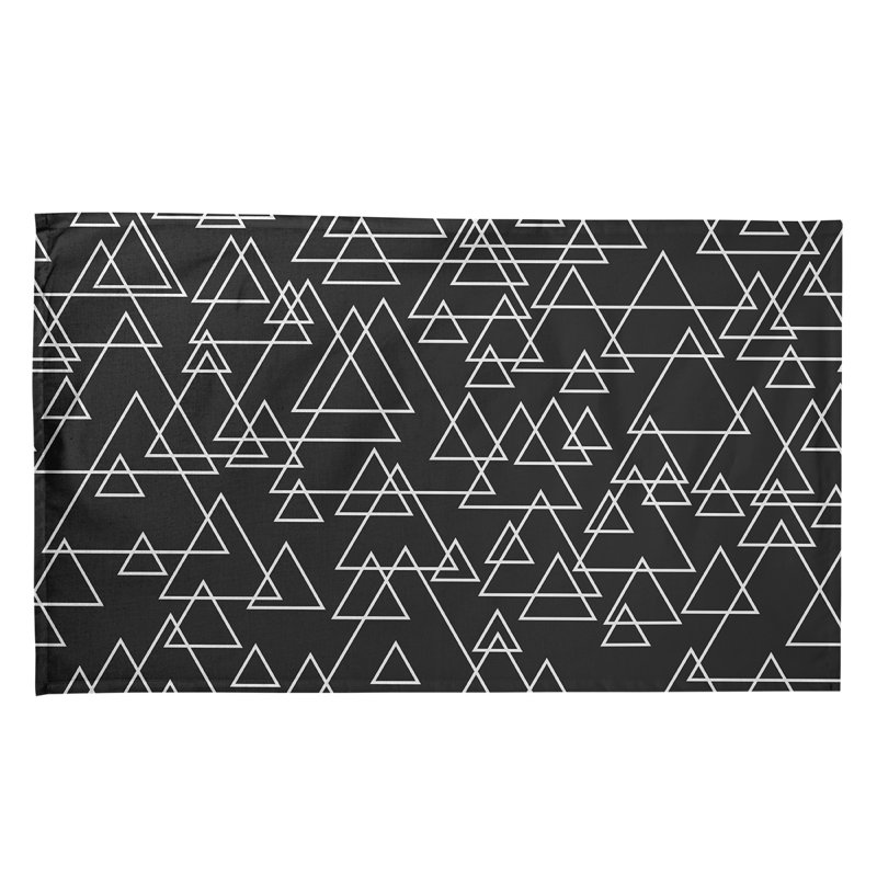 Tea Towel Kitchen Towel, Poly Twill, Black