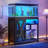 Deshayla Rectangle Aquarium Stand with Power Outlets & LED Light-1523163887-1523163886
