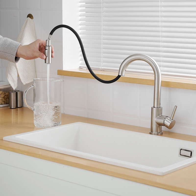 Robinet de cuisine FLG, Nickel brossé